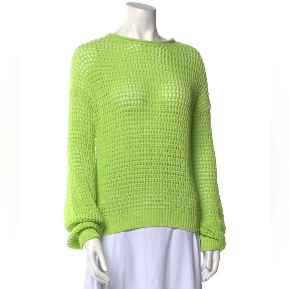A.L.C Loose Knit Sweater in Lime Green, NWT, Size XL